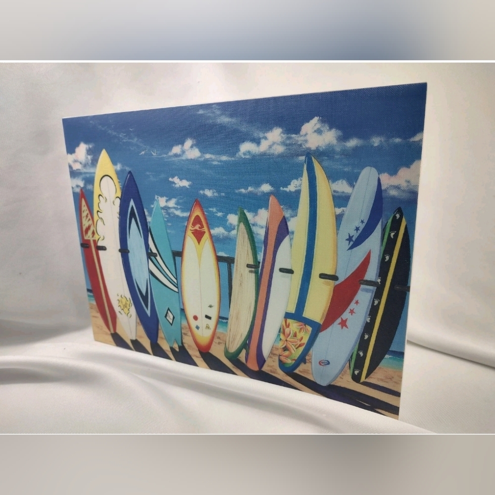 Colorful Surfboard Beach Wall Art Print 16 x 12 Beachy 2478 - Picture 4 of 5